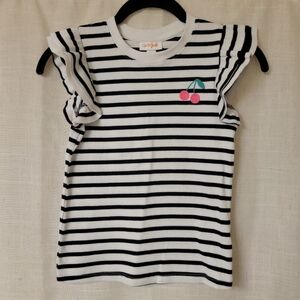 Cat & Jack Black & White Striped Shirt